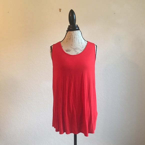 Apt. 9 XL cross cross tank top red blouse workout - Picture 2 of 5